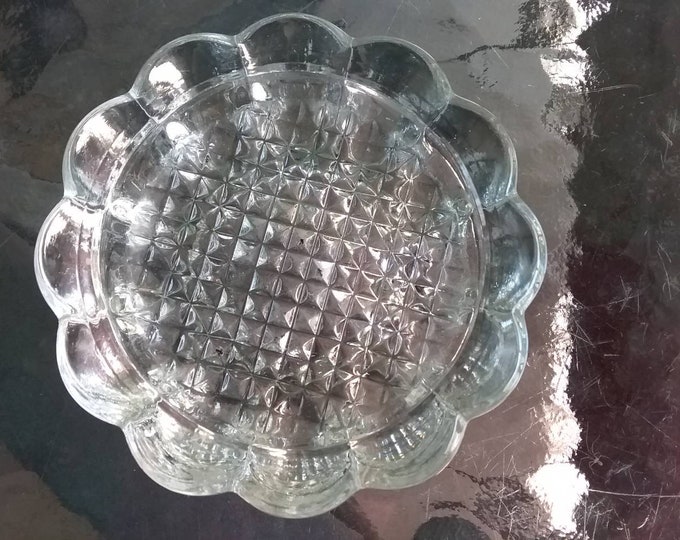 Vintage Clear Glass Furniture Leg Coaster or Caster Cup Etsy