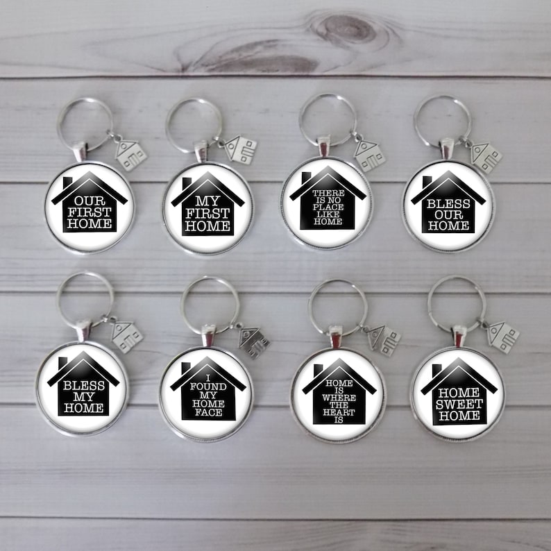Real Estate Keychain New Homeowner Keychain Housewarming Etsy