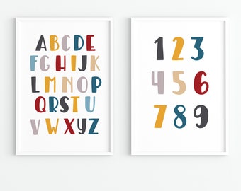 Nursery prints, Playroom decor, Set of 3 prints, Kids printables, Nursery wall art, Set of 2 printable art, Printable decor, kids room decor