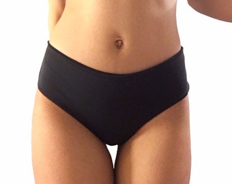 Mid Rise Scrunch Bikini Bottom / Brazilian Cheeky Bikini / Hipster Bikini with Scrunch Bottom / More Colors Available