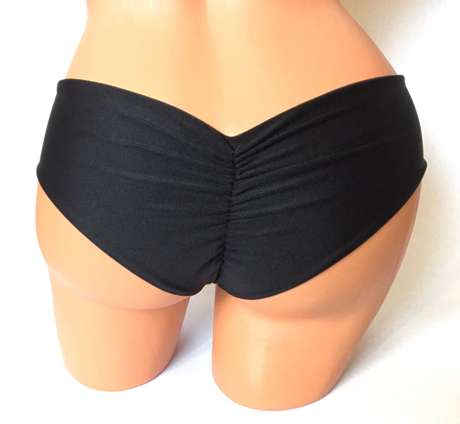 Ruched boyshort shop bikini bottoms