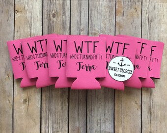 40th birthday koozies