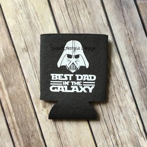 Best Dad in the Galaxy Can Cooler Father's Day/Gift/Star Wars Inspired/Darth Vader/Can Cooler image 1