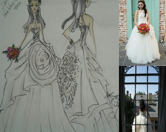 Your Bridal-Look: A Custom Fashion Illustration