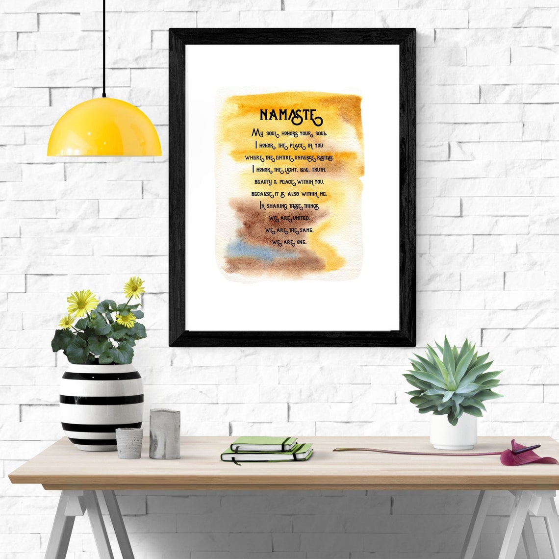 Namaste My Soul Honors Your Soul Namaste Prayer Yoga Print Namaste