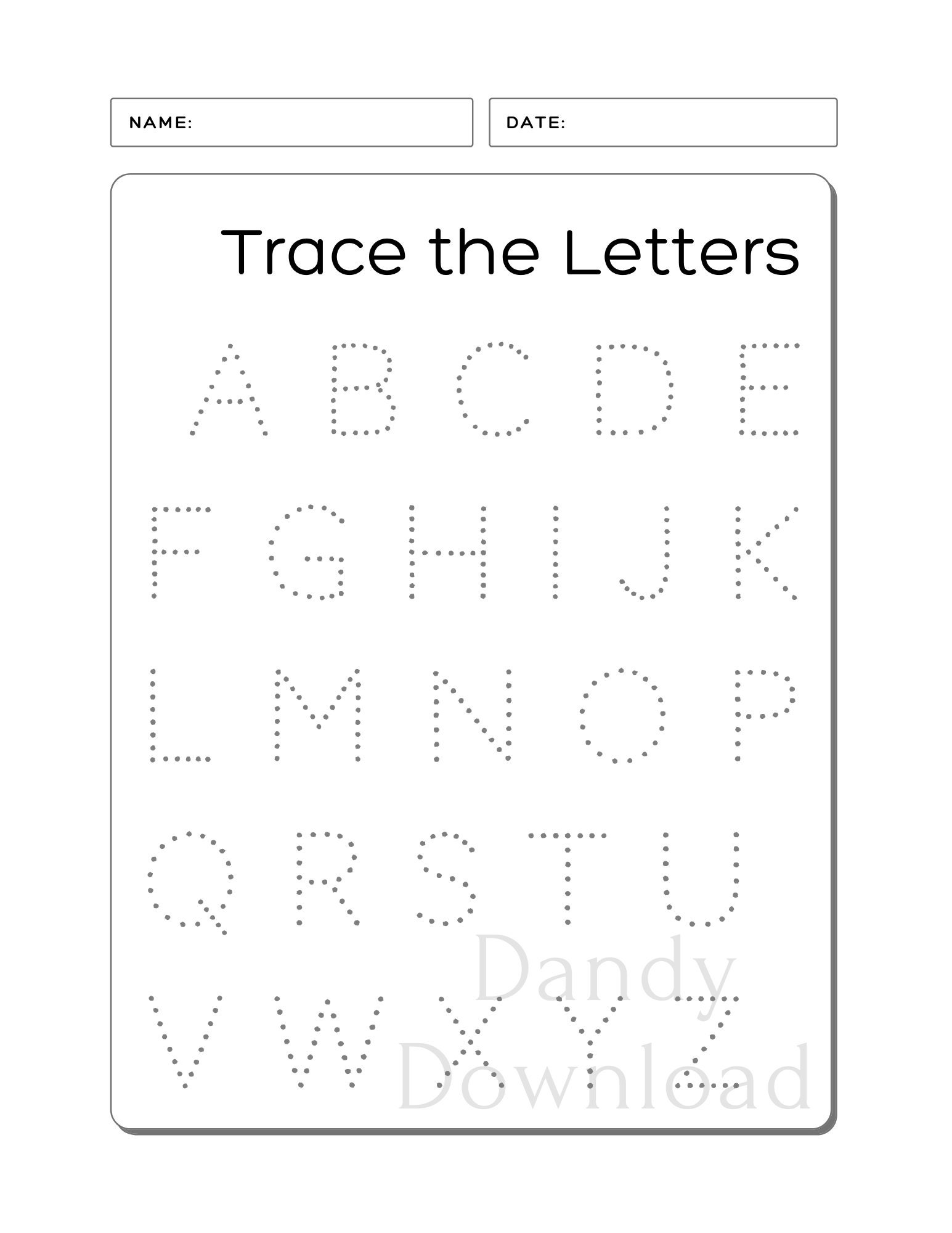 Alphabet Lore Handwriting Practice | Writing Letters Tracing Worksheets