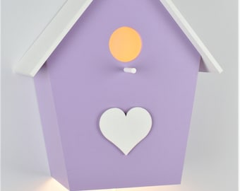 Nursery lamp wall lamp in lilac