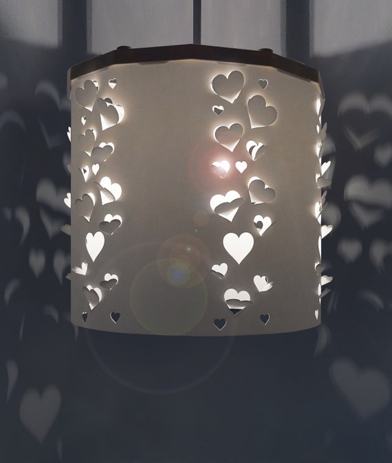 White Hearts Lampshade Ideal For Children S Room And - Childrens Ceiling Lampshade White Hearts Lampshade Ideal For Children S Room And - Childrens Ceiling Lampshade