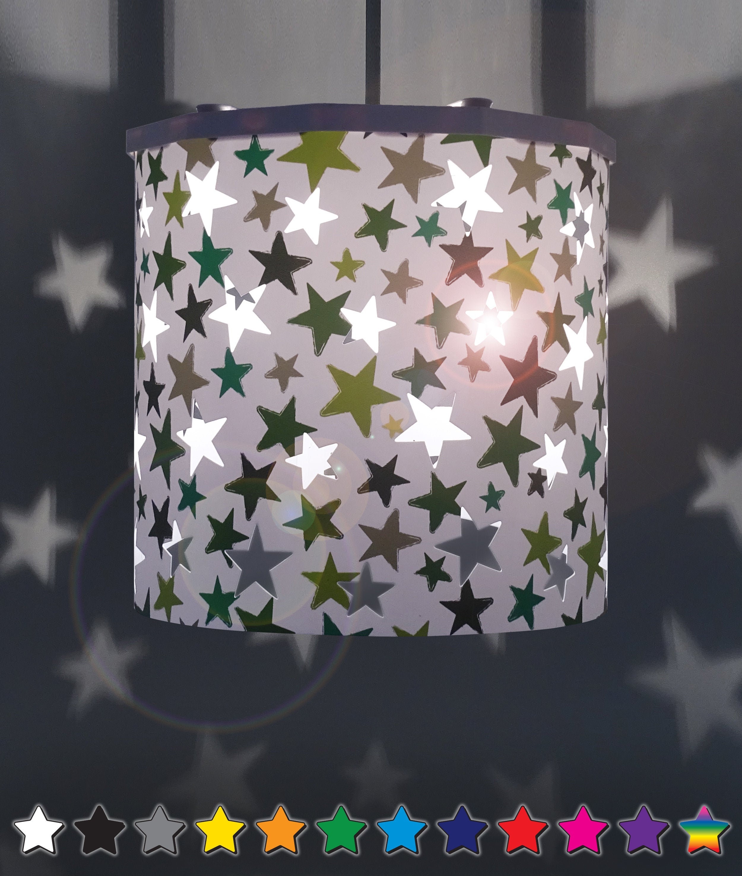 Navy 2024 star lampshade