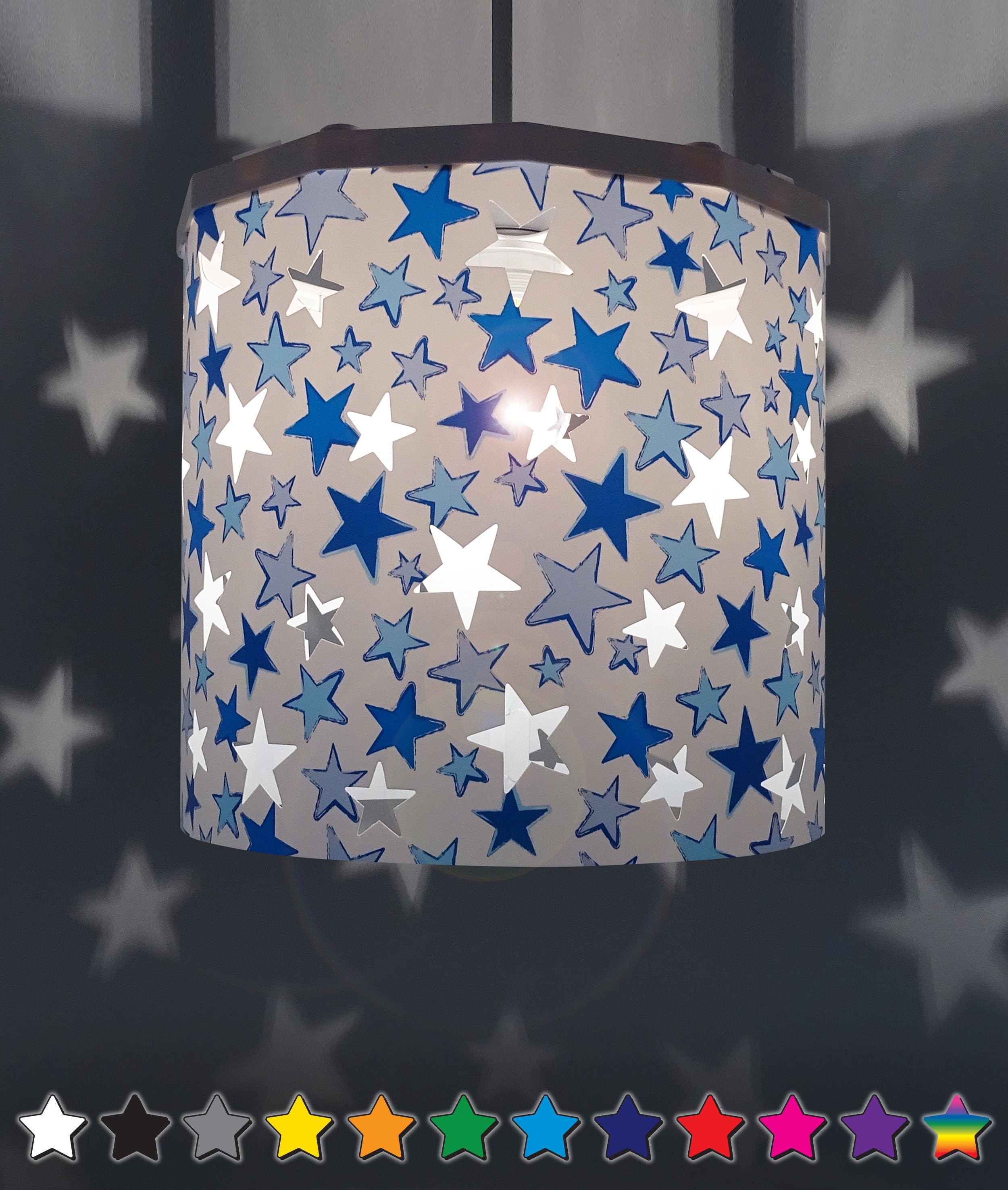 Star and moon lampshade deals