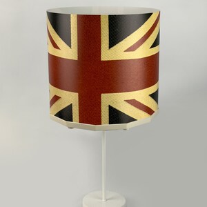 Union Jack Flag Bedside Table Desk Lamp Modern Contemporary, Magnetic image 3