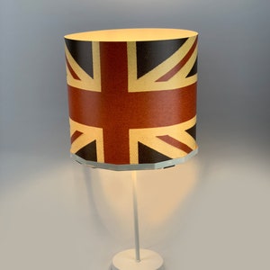 Union Jack Flag Bedside Table Desk Lamp Modern Contemporary, Magnetic image 2