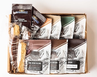 Celebrate Birthdays! Birthday Gift Basket - Deluxe Basket, Handmade Baked Goods, Gourmet Coffee - Gift for Him or Her