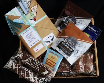 The Chocolate Chapter Gift Basket, Book Lovers Gift Box, Chocolate Lovers Gift Basket, Gourmet Coffee, Any Occasion, Bookish, Free Shipping