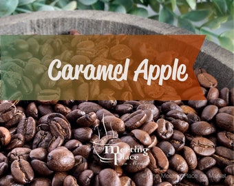 12oz Bag of Coffee - Caramel Apple  - Gourmet Coffee, Freshly Roasted Coffee Beans, Ground Coffee, Flavored Coffee