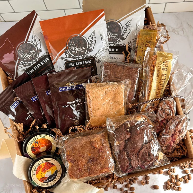 Mega Bakery, Coffee & Tea Gift Basket with Handmade Baked Goods, Food Gift Basket, Birthday Gift Box, Sympathy Gift Basket, Holiday Gift Box image 2