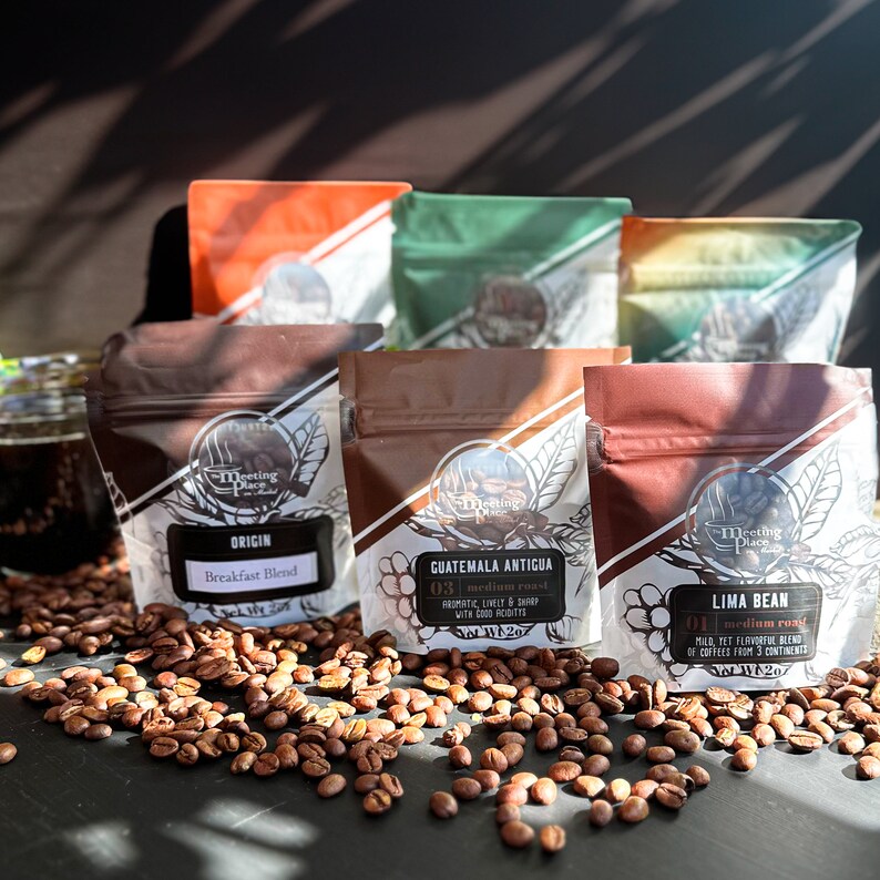 Coffee Lover Gift Set of 6 Gourmet Coffees, Variety Flavored & Origin Sampler, Whole Bean or Ground, Gift for Him, Gift for Her, Ships Free image 4