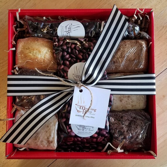 Thank You Gift Basket with Mocha Brownies Vanilla Chai Cake Etsy