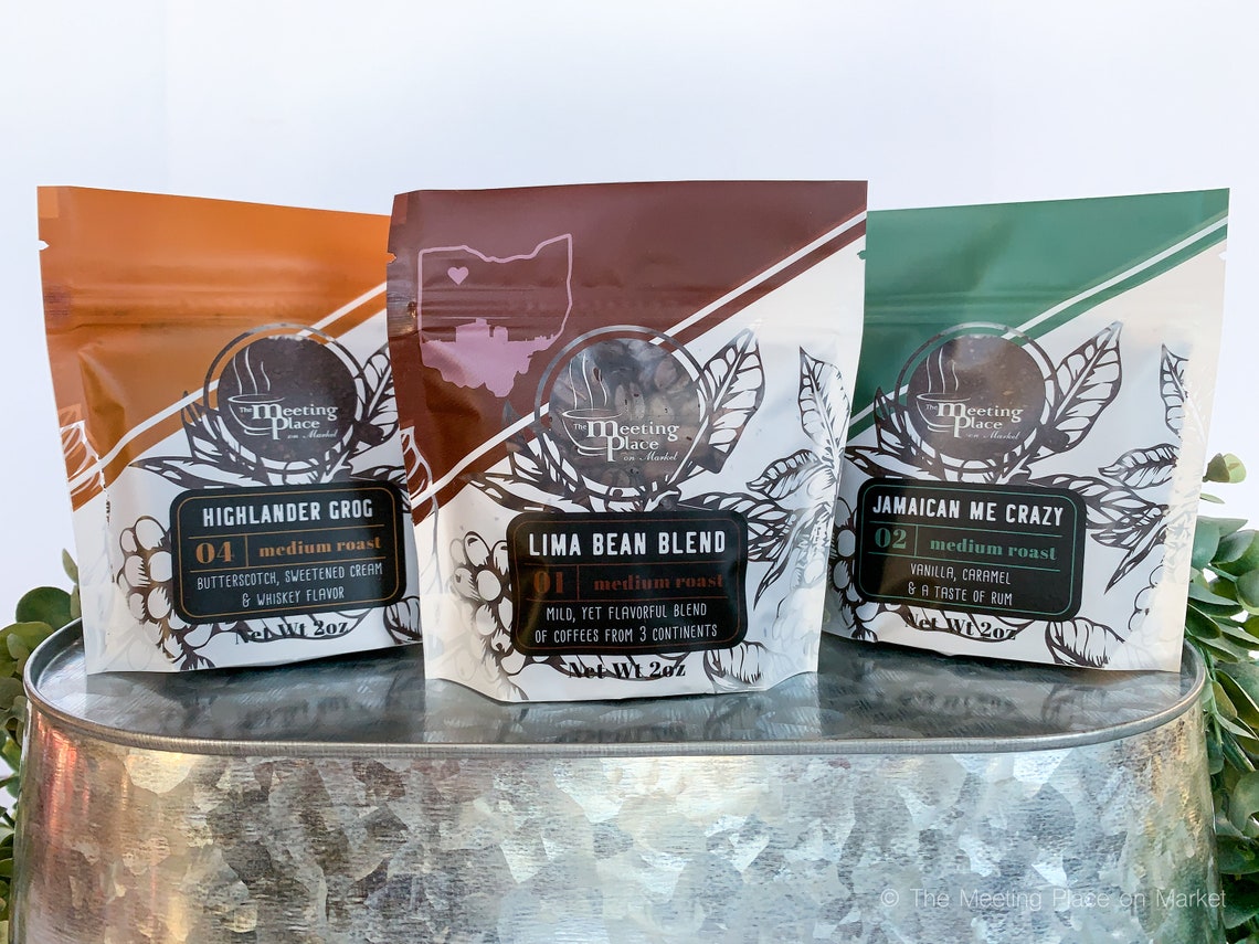 Coffee Sampler Gift Set Three Coffee Samplers Gourmet Coffee Etsy