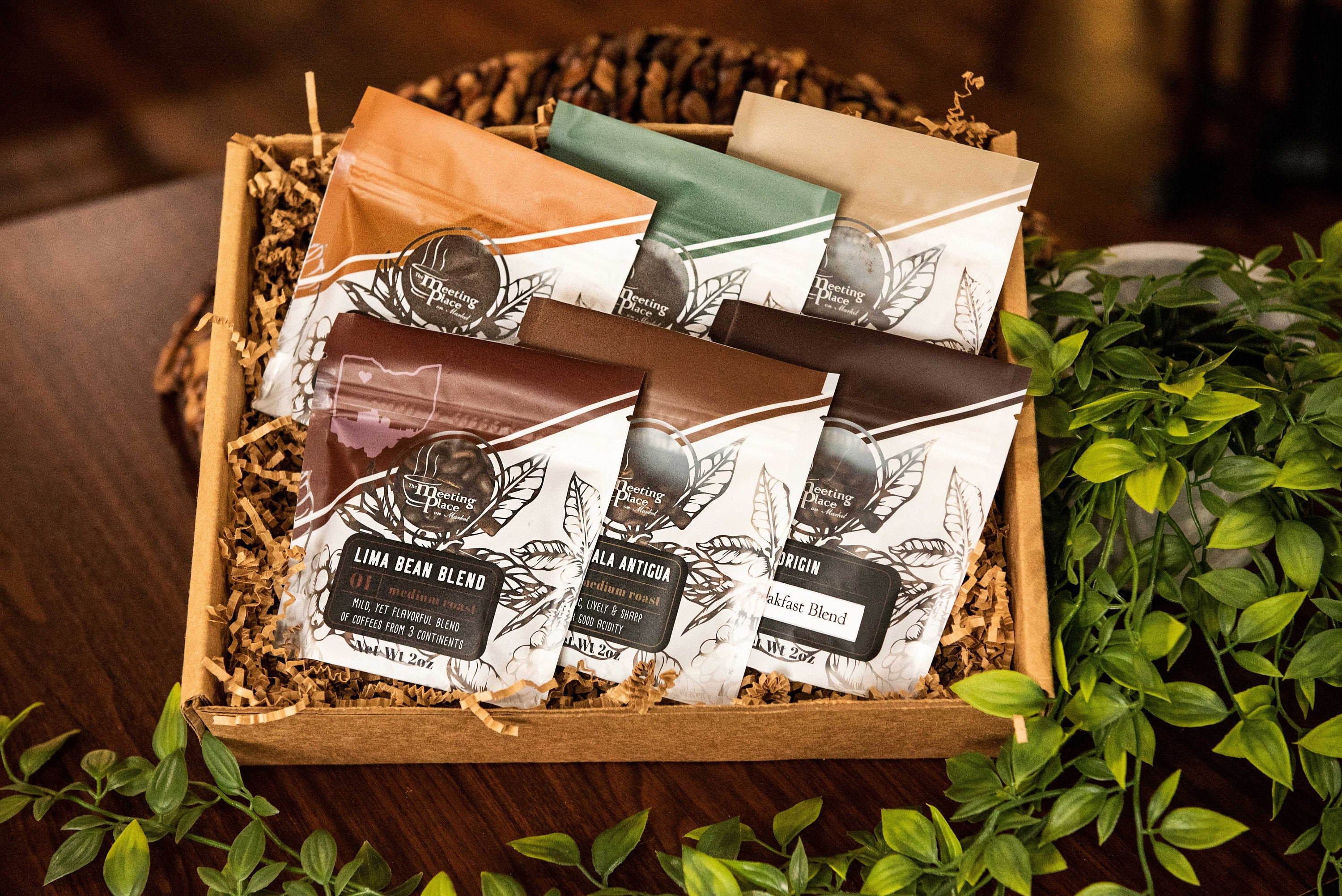 Thank You Coffee Sampler Gift Box 6 Gourmet Coffees Coffee Etsy