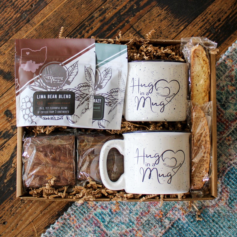 Mother's Day Gift Box, Hug in a Mug, Coffee Lover Gift, Homemade Baked Goods image 3