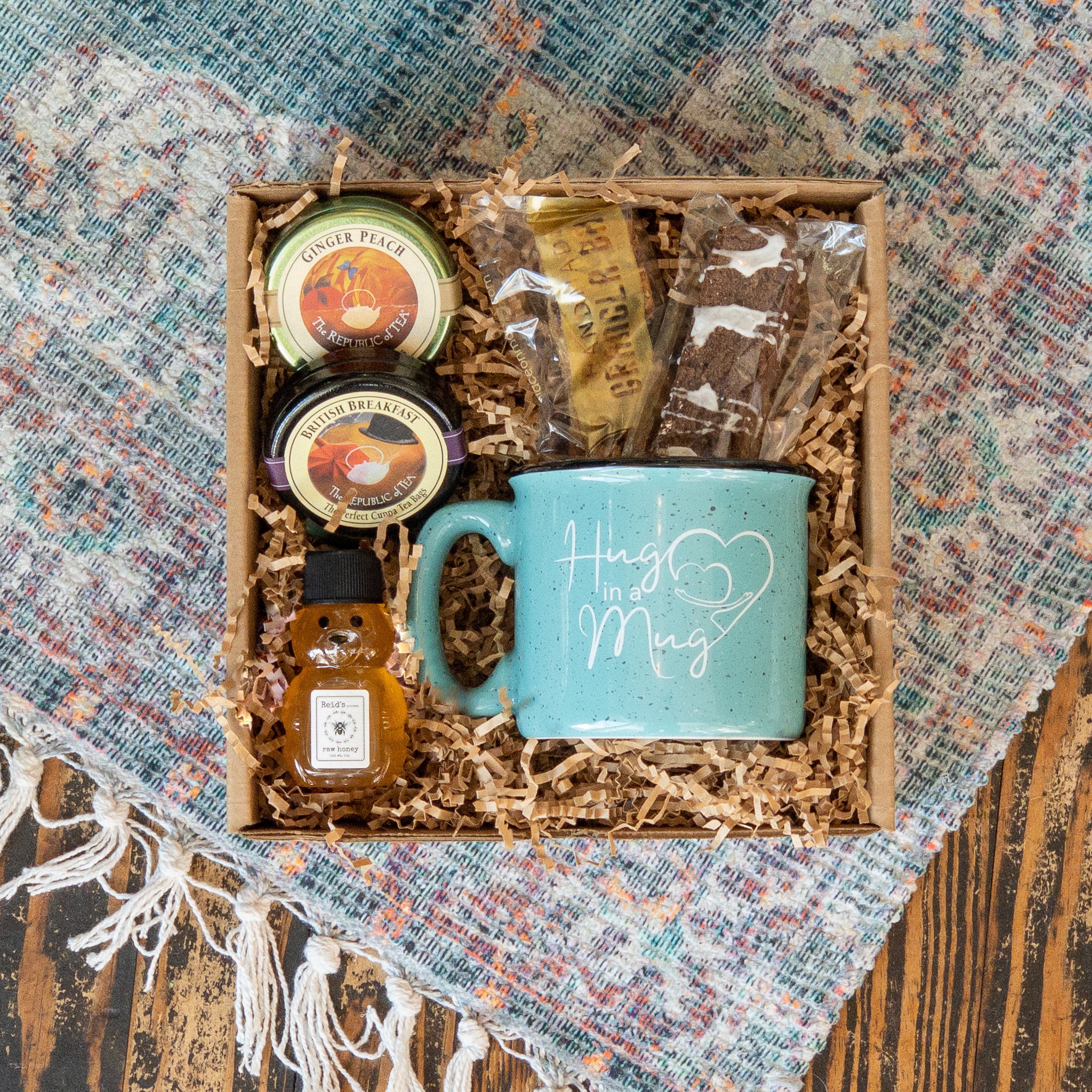 Honey and Tea Gift Box, Hug in a Mug Gift, for Her, Gift for Him