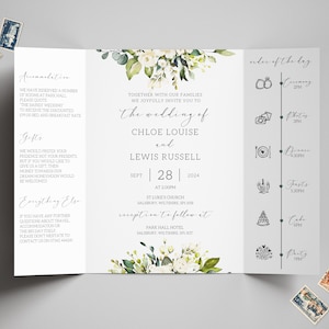 Wedding Invitations, Gatefold Wedding Invitations, Folded Wedding Invitations, Invitations Wedding Timeline