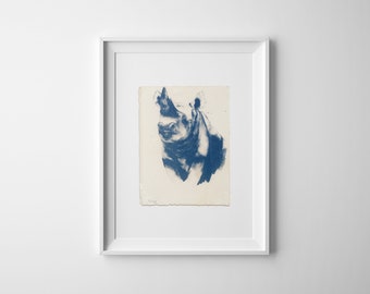 Rhino A4 Art Print - Digital Print - Watercolour Illustration - Gift - Home Decor - Wall Art - Animal - Wild Safari - Painting