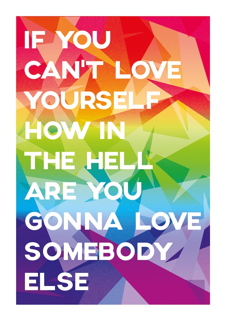 Ru Paul Quote If You Can't Love Yourself A4 Art Print Digital Print