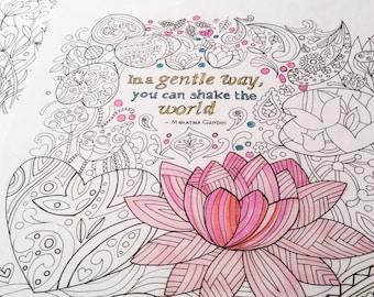 Printable, inspirational coloring book PDF