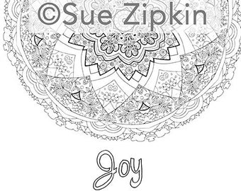 Printable mandala coloring book page download