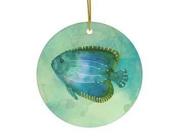 Fish Ornament | Porcelain Ornament |Coastal | Ceramic Art | Christmas ornament