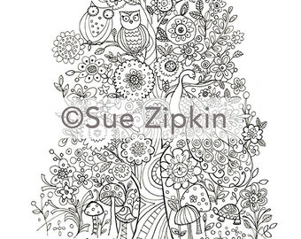 Printable Tree of Life Coloring Page
