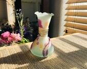 Silver Marlin Stained Blown glass Vase Nuevo Rueven Cute Tiny Gifts for Him and Her