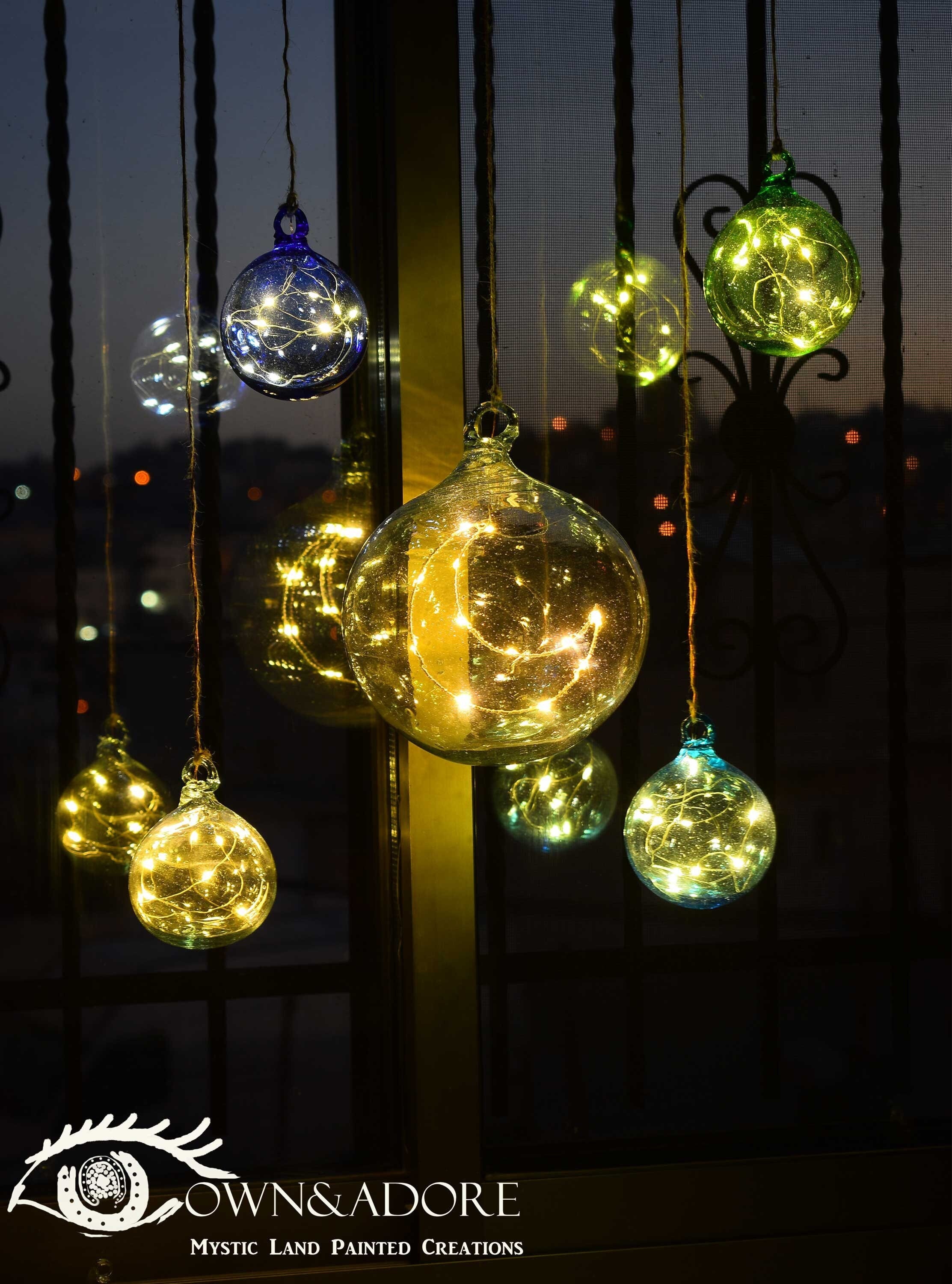 Led glass ball lights deals