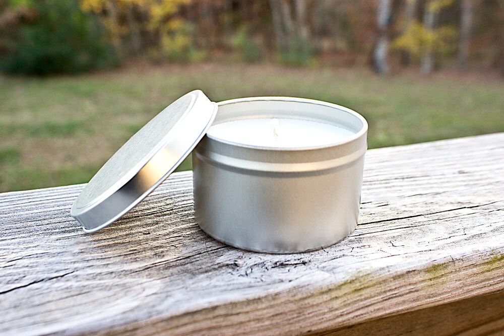 BLACK SEA Soy Candle in 8oz Tin Scented Candle Wood Wick Etsy Ireland