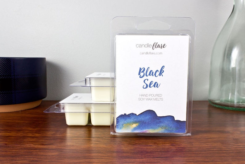 BLACK SEA Soy Wax Melts Wax Melts Masculine Wax Melts Ocean Melts Soy Wax Tarts Ocean Melts Masculine Wax Tarts Wax Tarts