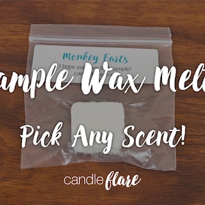 Sample Soy Wax Melt - One Sample. Sample Wax Melt, Sample Wax Tart, Sample Soy Wax Melt, Tester Wax Melt, Wax Melt Sampler, Stocking Stuffer