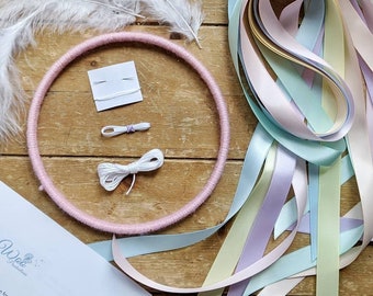 Pastel Dreamcatcher DIY Kit: Boho Bedroom Decor Craft