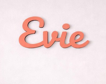 Personalised Wooden Name Sign | Custom Nursery, Kids Room Decor, Laser Cut MDF Plaque