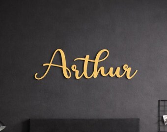Custom Laser Cut MDF Name Sign | Nursery, Kids Room Wall Decor
