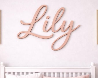 Personalised Wooden Name Sign | Custom Nursery Name Sign | Baby Name Wall Decor