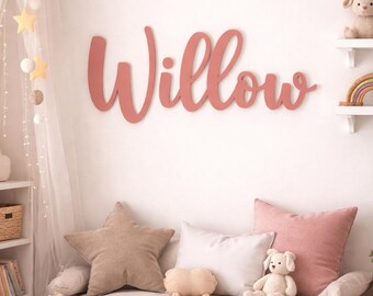 Custom Laser Cut MDF Name Sign | Nursery, Kids Room Wall Decor
