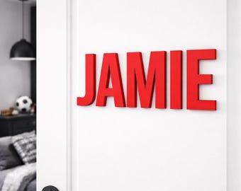 Custom Laser Cut MDF Name Sign | Nursery, Kids Room Wall Decor