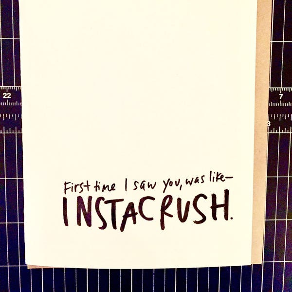 INSTACRUSH Card, Love at First Sight