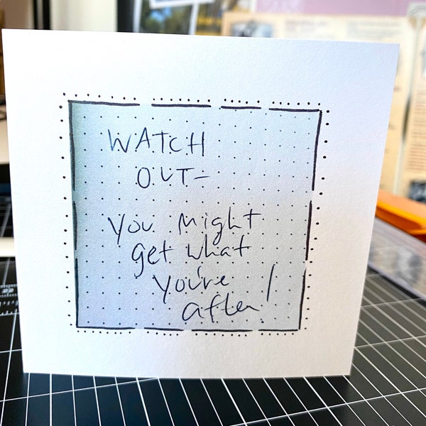 You Might Get What You’re After! Talking Heads Card, Happy Card, Talking Heads Greeting Card