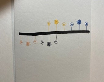 The Edge of Life; Flower Greeting Card