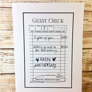 1st Anniversary | Check Please! Cute 1st  Anniversary Card, One Year Together