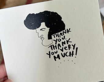 10 pack of Elvis Thank You Cards, Blank Elvis Cards