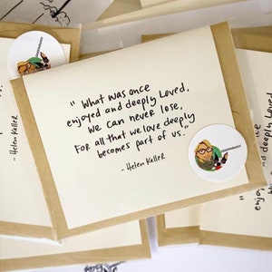 Helen Keller Quote, sympathy card, sorry for your loss, Pet Sympathy Card image 3